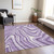 8' X 10' Lavender Purple And Ivory Abstract Washable Indoor Outdoor Area Rug - Lavender, Purple, Ivory