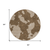 8' Brown And Beige Round Abstract Washable Indoor Outdoor Area Rug