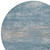 8' Sky Blue And Gray Round Abstract Washable Indoor Outdoor Area Rug - 880016721393