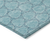 9' X 12' Teal Blue And Navy Blue Geometric Washable Indoor Outdoor Area Rug