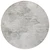 8' Silver Gray And Ivory Round Abstract Washable Indoor Outdoor Area Rug - Silver, Gray, Ivory