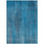 8' X 10' Blue Striped Washable Non Skid Indoor Outdoor Area Rug Transitional Style - Blue Color