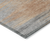 9' X 12' Salmon Gray And Charcoal Abstract Washable Indoor Outdoor Area Rug