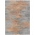 9' X 12' Salmon Gray And Charcoal Abstract Washable Indoor Outdoor Area Rug