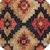8' Rust And Charcoal Round Aztec Washable Indoor Outdoor Area Rug