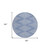 8' Denim Blue And Ivory Round Geometric Washable Indoor Outdoor Area Rug - 608219201333