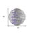 8' Purple Ivory And Charcoal Round Abstract Washable Indoor Outdoor Area Rug