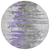 8' Purple Ivory And Charcoal Round Abstract Washable Indoor Outdoor Area Rug
