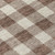 8' Brown And Beige Round Plaid Washable Indoor Outdoor Area Rug