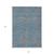 8' X 10' Teal Blue And Pink Abstract Washable Indoor Outdoor Area Rug