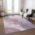 8' X 10' Mauve And Pink Abstract Washable Indoor Outdoor Area Rug