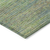 9' X 12' Artichoke Green Striped Washable Indoor Outdoor Area Rug