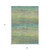 9' X 12' Artichoke Green Striped Washable Indoor Outdoor Area Rug - Artichoke Green