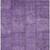 9' X 12' Purple Eggplant And Gray Patchwork Washable Indoor Outdoor Area Rug