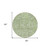 8' Artichoke Green And Olive Green Round Floral Washable Indoor Outdoor Area Rug