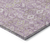10' X 14' Lavender and Ivory Floral Washable Non Skid Indoor Outdoor Area Rug