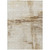 8' X 10' Ivory And Beige Striped Washable Indoor Outdoor Area Rug - Ivory, Beige