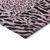 8' Pink Round Animal Print Washable Indoor Outdoor Area Rug