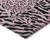 8' Pink Round Animal Print Washable Indoor Outdoor Area Rug