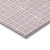 9' X 12' Pink And Ivory Geometric Washable Indoor Outdoor Area Rug