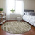 8' Beige Ivory And Tan Round Moroccan Washable Indoor Outdoor Area Rug