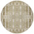 8' Beige Ivory And Tan Round Moroccan Washable Indoor Outdoor Area Rug