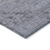 8' X 10' Blue And Gray Floral Washable Indoor Outdoor Area Rug