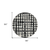 8' Black And Ivory Round Abstract Washable Indoor Outdoor Area Rug