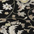 8' Black Beige And Ivory Round Floral Washable Indoor Outdoor Area Rug