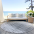 8' Gray And Charcoal Round Abstract Washable Indoor Outdoor Area Rug