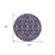 8' Eggplant Purple And Lavender Round Damask Washable Indoor Outdoor Area Rug