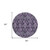 8' Eggplant Purple And Lavender Round Damask Washable Indoor Outdoor Area Rug