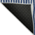 10' X 14' Navy Blue Gray And Ivory Geometric Washable Indoor Outdoor Area Rug