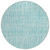 8' Teal Blue And Aqua Round Striped Washable Indoor Outdoor Area Rug