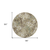 8' Beige Taupe And Brown Round Floral Washable Indoor Outdoor Area Rug