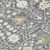 8' Charcoal Ivory And Green Round Oriental Washable Indoor Outdoor Area Rug