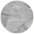 8' Round Gray and Ivory Round Abstract Washable Non Skid Indoor Outdoor Area Rug