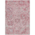 10' X 14' Pink And Gray Damask Washable Indoor Outdoor Area Rug