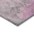 8' X 10' Pink And Gray Floral Washable Indoor Outdoor Area Rug