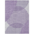 9' X 12' Purple Gray And Ivory Geometric Washable Indoor Outdoor Area Rug