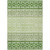 10' X 14' Green Sage And Ivory Geometric Washable Indoor Outdoor Area Rug