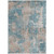 10' X 14' Teal and Taupe Abstract Washable Non Skid Indoor Outdoor Area Rug