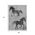9' X 12' Gray And Charcoal Horse Washable Indoor Outdoor Area Rug