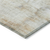 8' Copper Ivory And Brown Round Abstract Washable Indoor Outdoor Area Rug