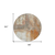 8' Copper Ivory And Brown Round Abstract Washable Indoor Outdoor Area Rug