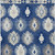 10' X 14' Navy Blue Ivory And Gray Southwestern Washable Indoor Outdoor Area Rug