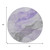 8' Lavender And Gray Round Abstract Washable Indoor Outdoor Area Rug - Lavender, Gray