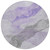 8' Lavender And Gray Round Abstract Washable Indoor Outdoor Area Rug - Lavender, Gray