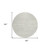 8' Ivory And Gray Round Striped Washable Indoor Outdoor Area Rug