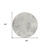 8' Ivory Beige And Taupe Round Floral Washable Indoor Outdoor Area Rug